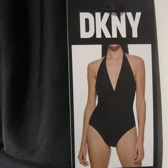 DKNY Black Swimsuit Tummy Control  SMALL - Picture 2 of 6